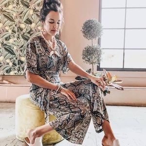 Buddy Love snake print jumpsuit NWT! XS